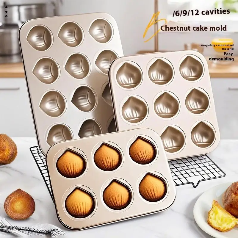 Kitchen Baking Pans For Sale - قالب خبز الكستناء بـ 6/9 تجاويف،