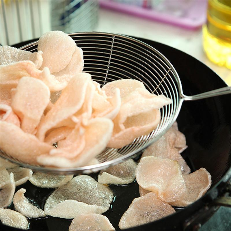 Kitchen And Baking Life - مصفاة بيضاوية من الستانلس ستيل، مصفاة