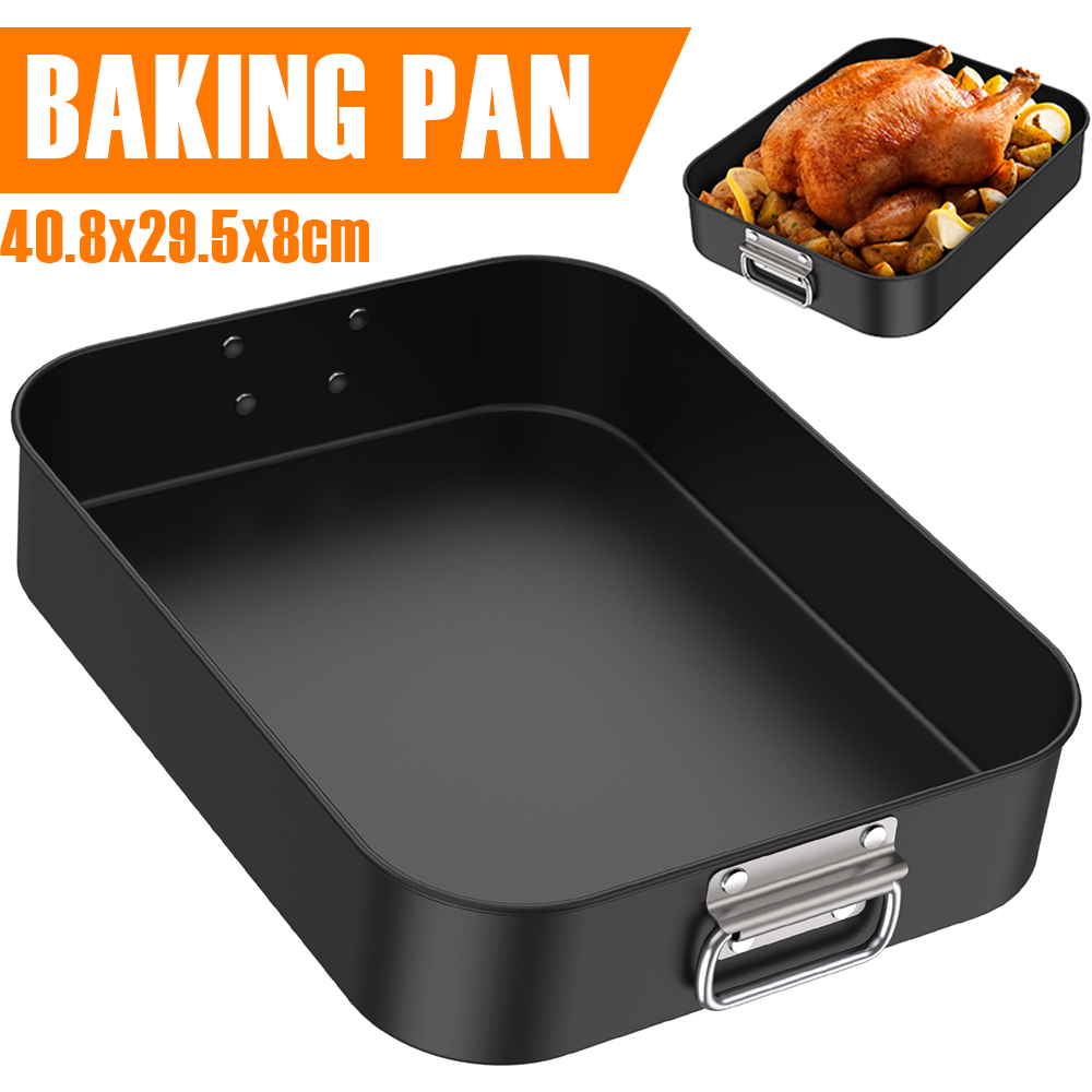 Kitchen Baking Pan Storage - مقلاة خبز عميقة مستطيلة من الفولاذ