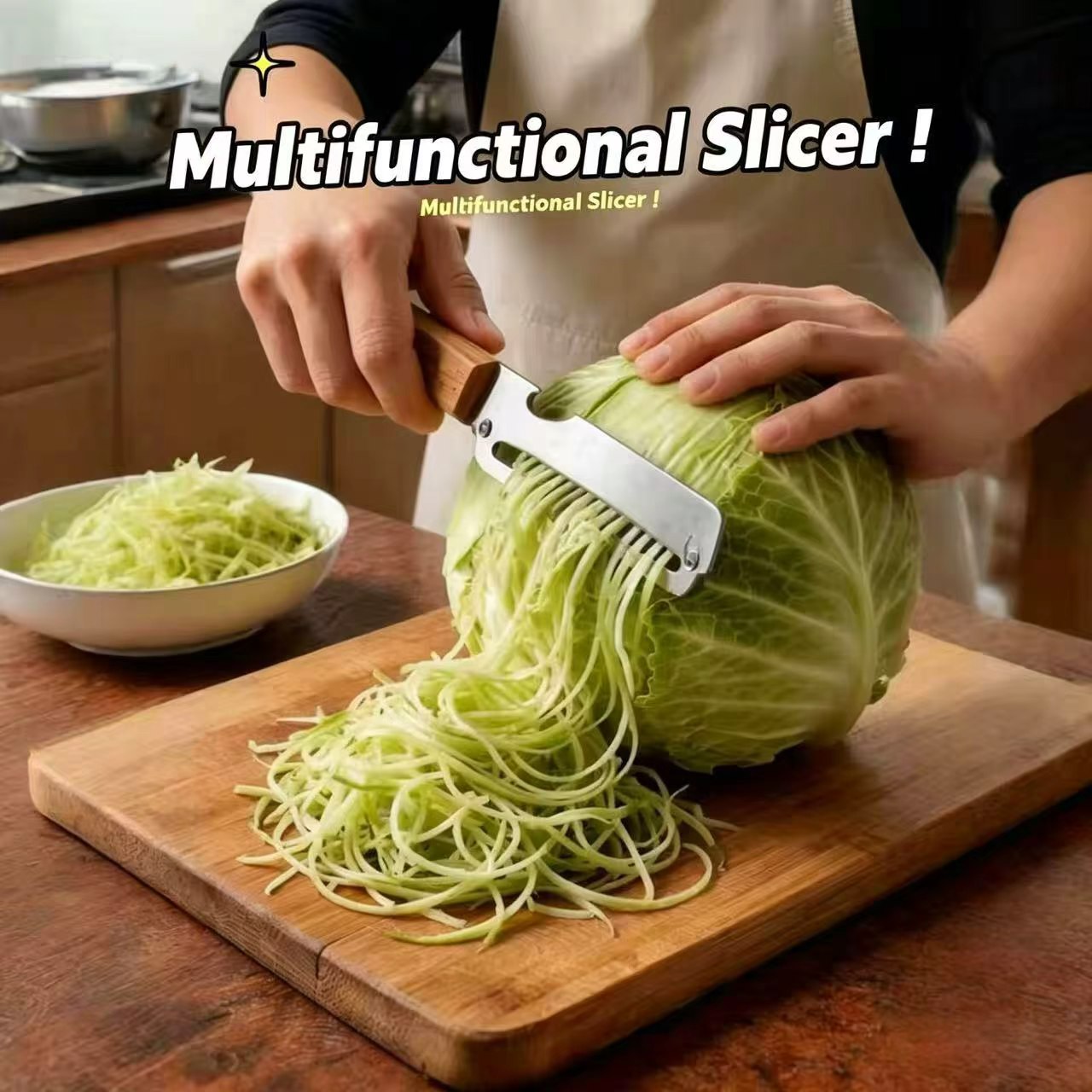 Kitchen Jobs - مقشرة خضروات 3 في 1 بمقبض