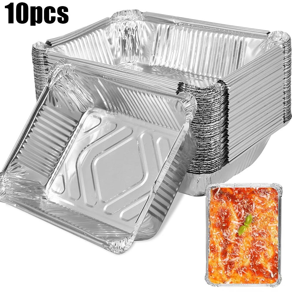 Kitchen Baking Pan Storage - 10 قطعة المتاح الألومنيوم احباط الغذاء
