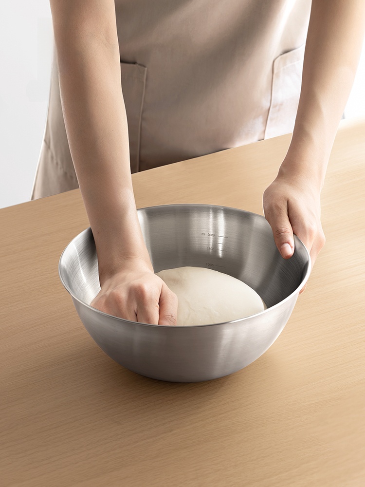 Kitchen Baking Corner - وعاء خلط الطعام من الستانلس ستيل