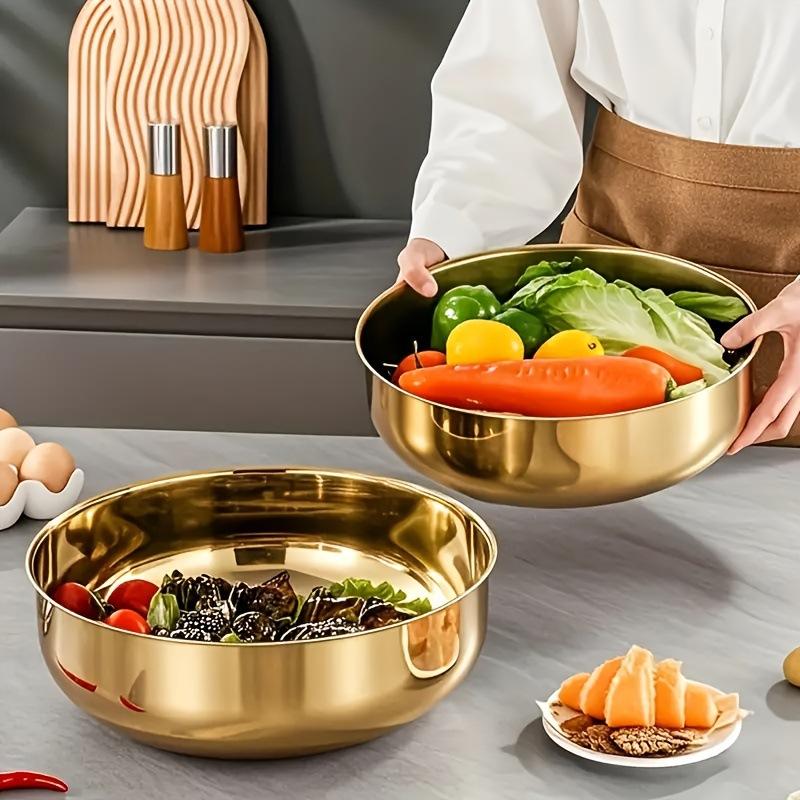 Kitchen Baking Bowls - وعاء خلط جديد من الفولاذ المقاوم