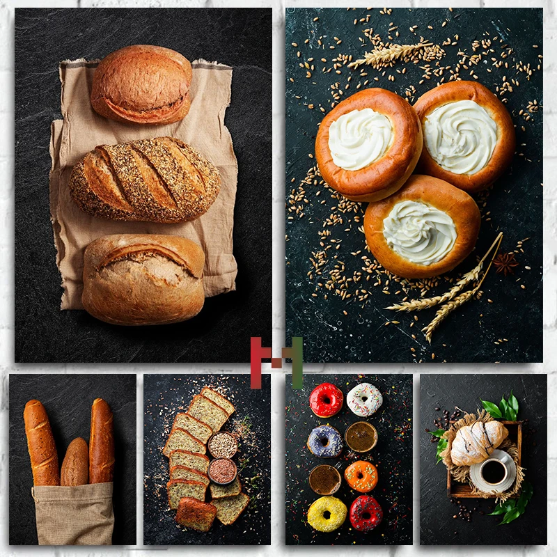Kitchen And Baking Life - لوحة فنية جدارية للمطبخ والحلويات والخبز،