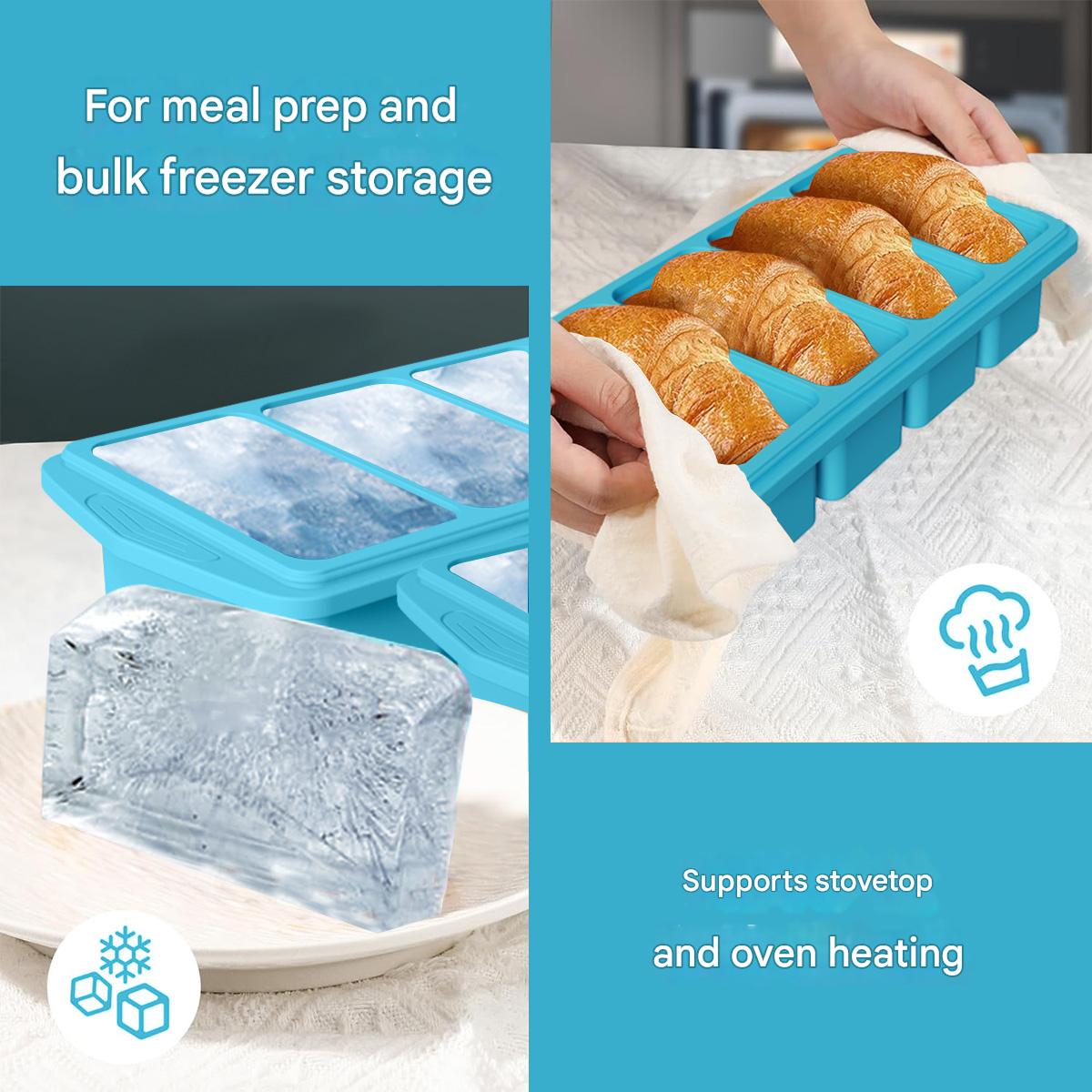 قالب سيليكون كبير لمكعبات الثل - مراجعة Kitchen Baking Organization وسعره