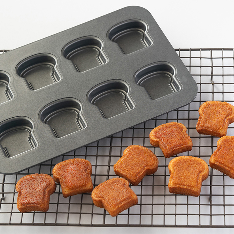 8 تجويف خبز التوست نمط الكربون - مراجعة Kitchen Baking Cake وسعره