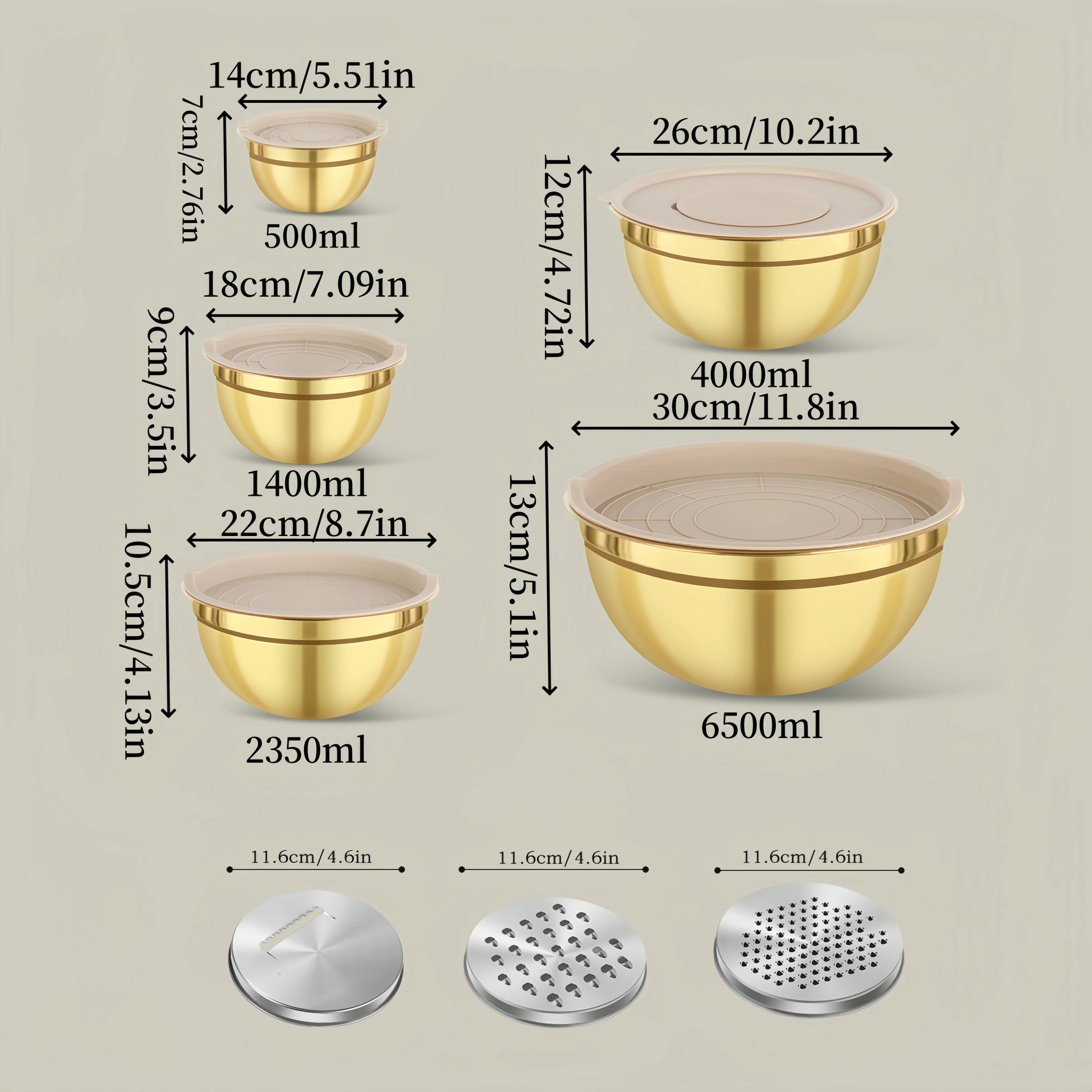 طقم وعاء خلط من الفولاذ المقاو - مراجعة Kitchen Baking Bowls وسعره