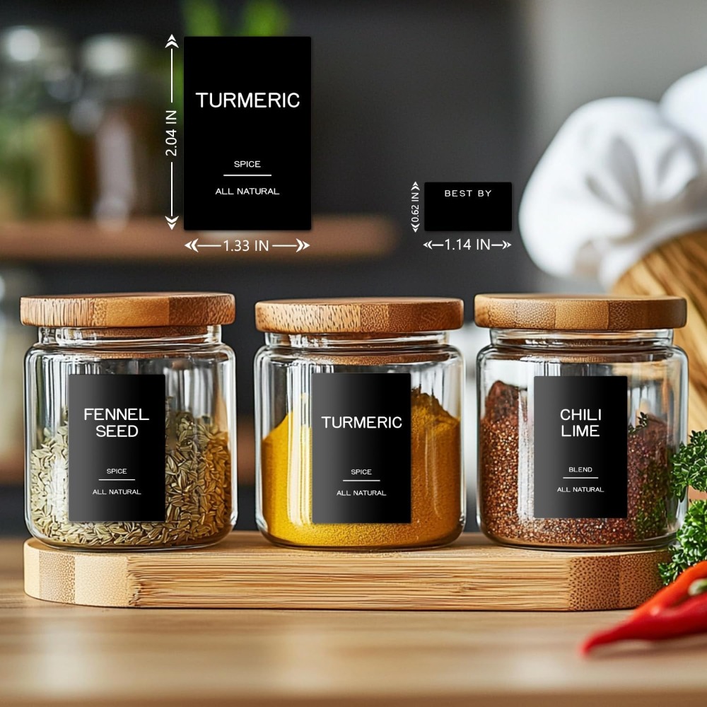 201 ملصق أسود مطبوع مسبقًا مقا - مراجعة Kitchen Baking Organization وسعره