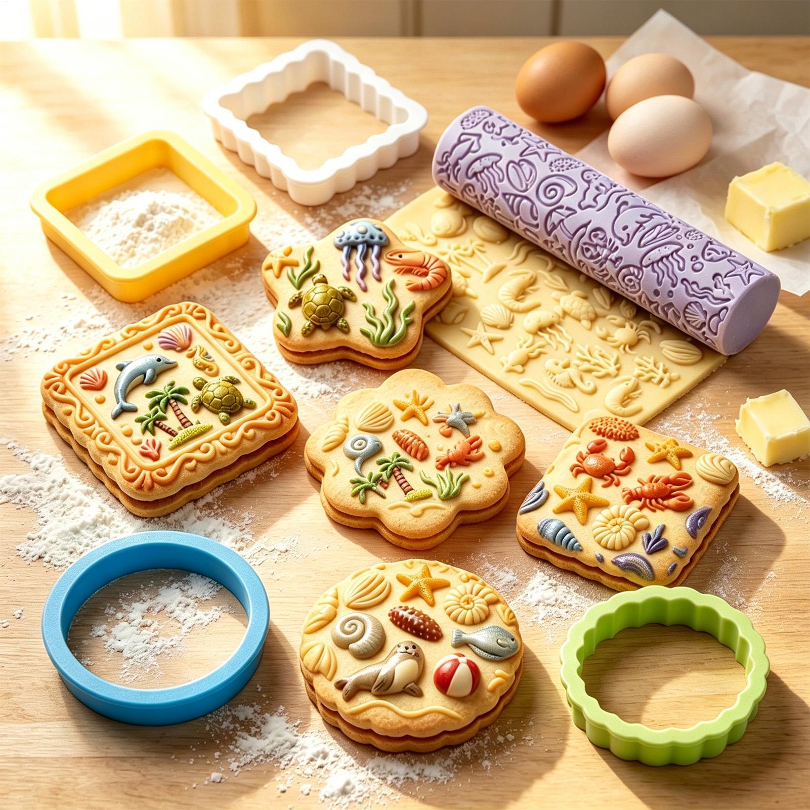 قواطع بسكويت ممتعة بتصميم كرتو - مراجعة Kitchen Baking Cake وسعره
