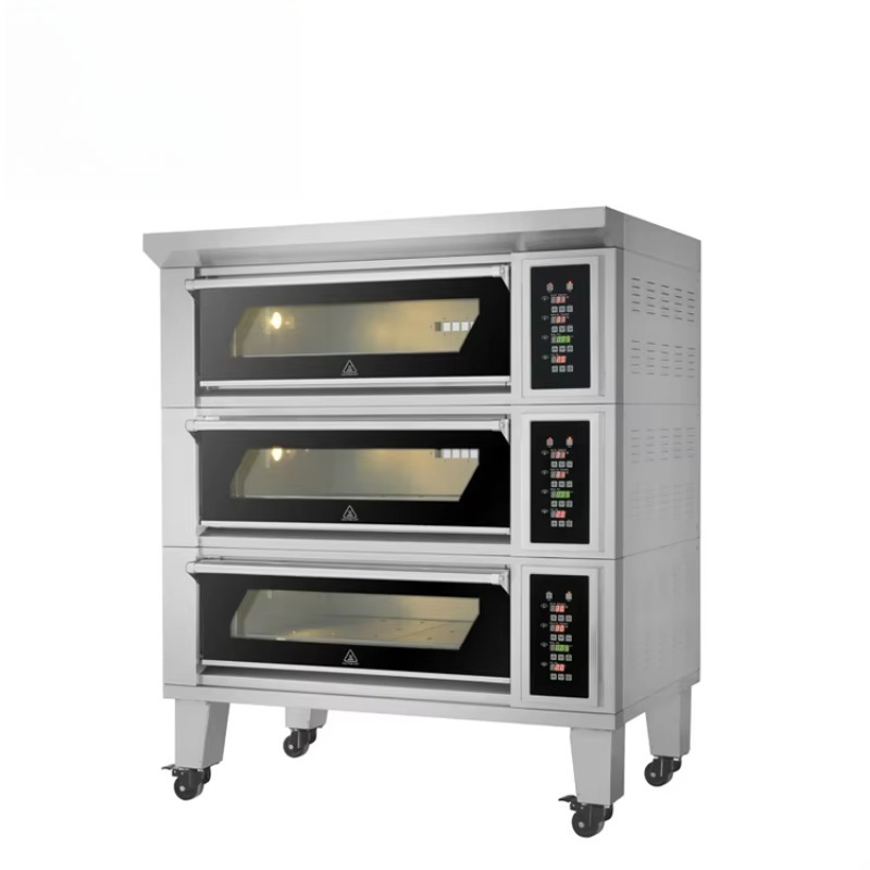 تخصيص فرن كهربائي سطح السفينة  - مراجعة Commercial Kitchen Baking Oven وسعره