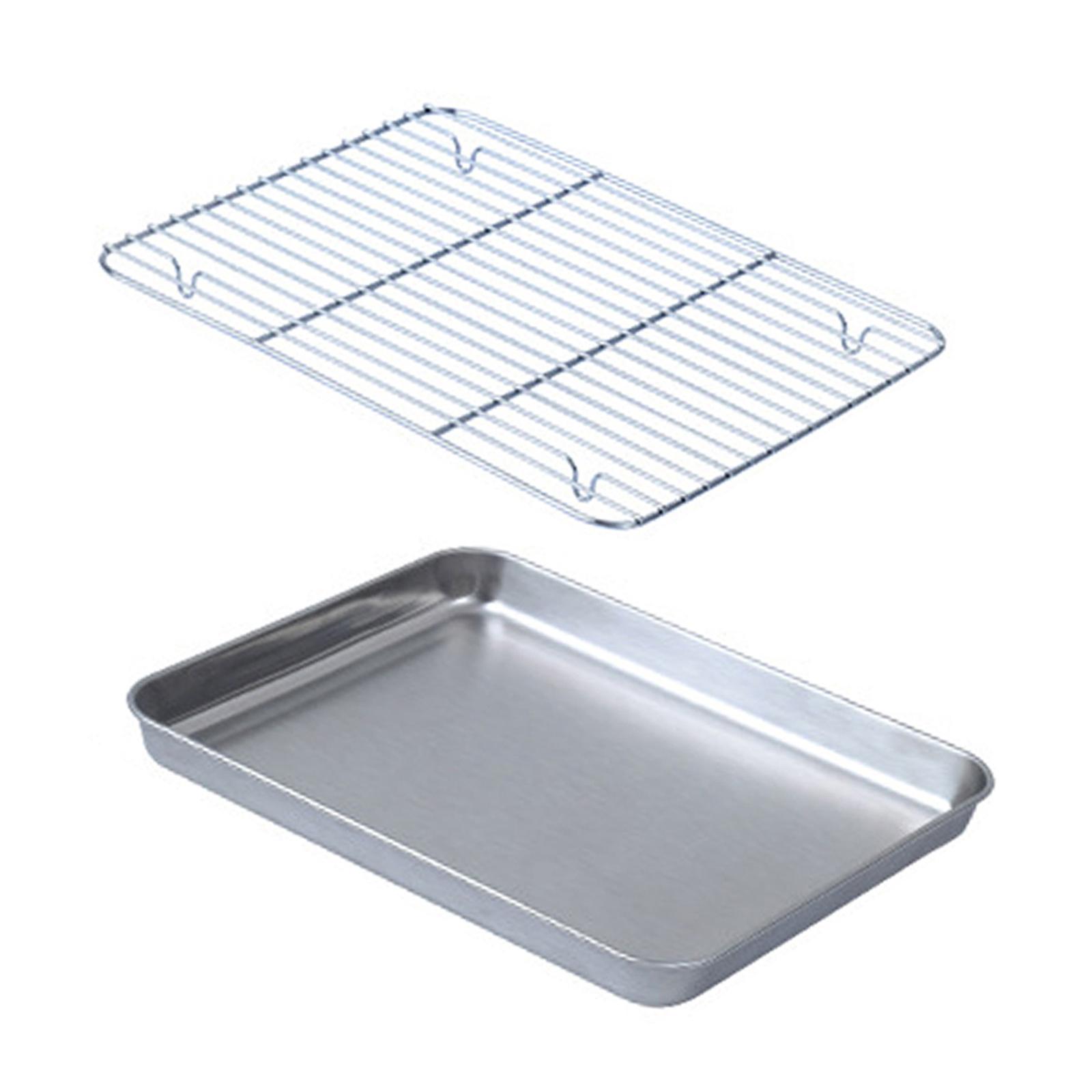 صينية خبز مع رف سلكي للكعك وال - مراجعة Kitchen Baking Pan Storage وسعره