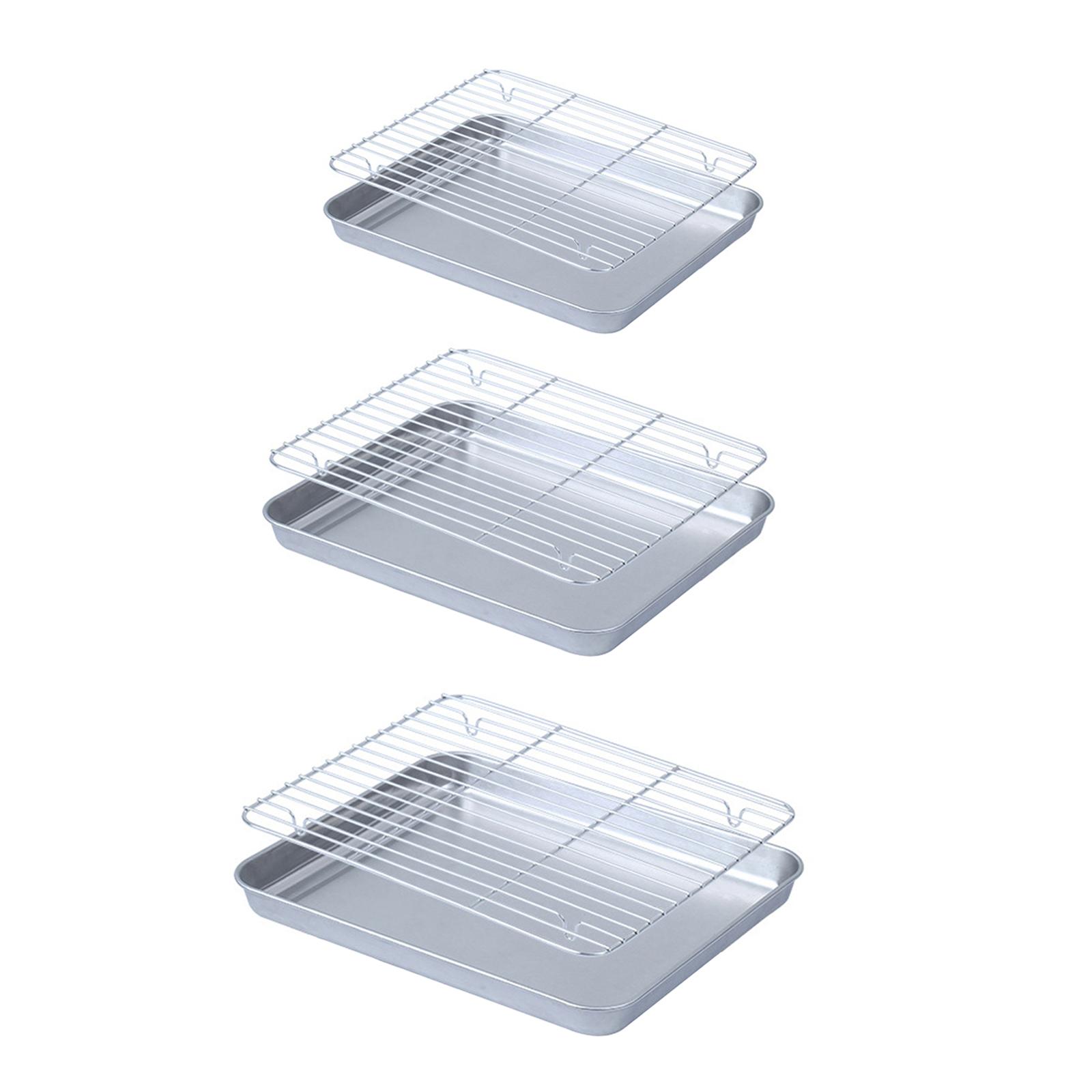 صينية خبز مع رف سلكي للكعك وال - مراجعة Kitchen Baking Pan Storage وسعره