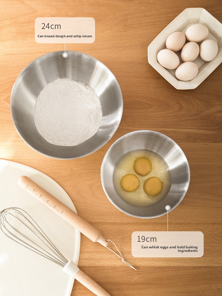 وعاء خلط الطعام من الستانلس ست - مراجعة Kitchen Baking Corner وسعره