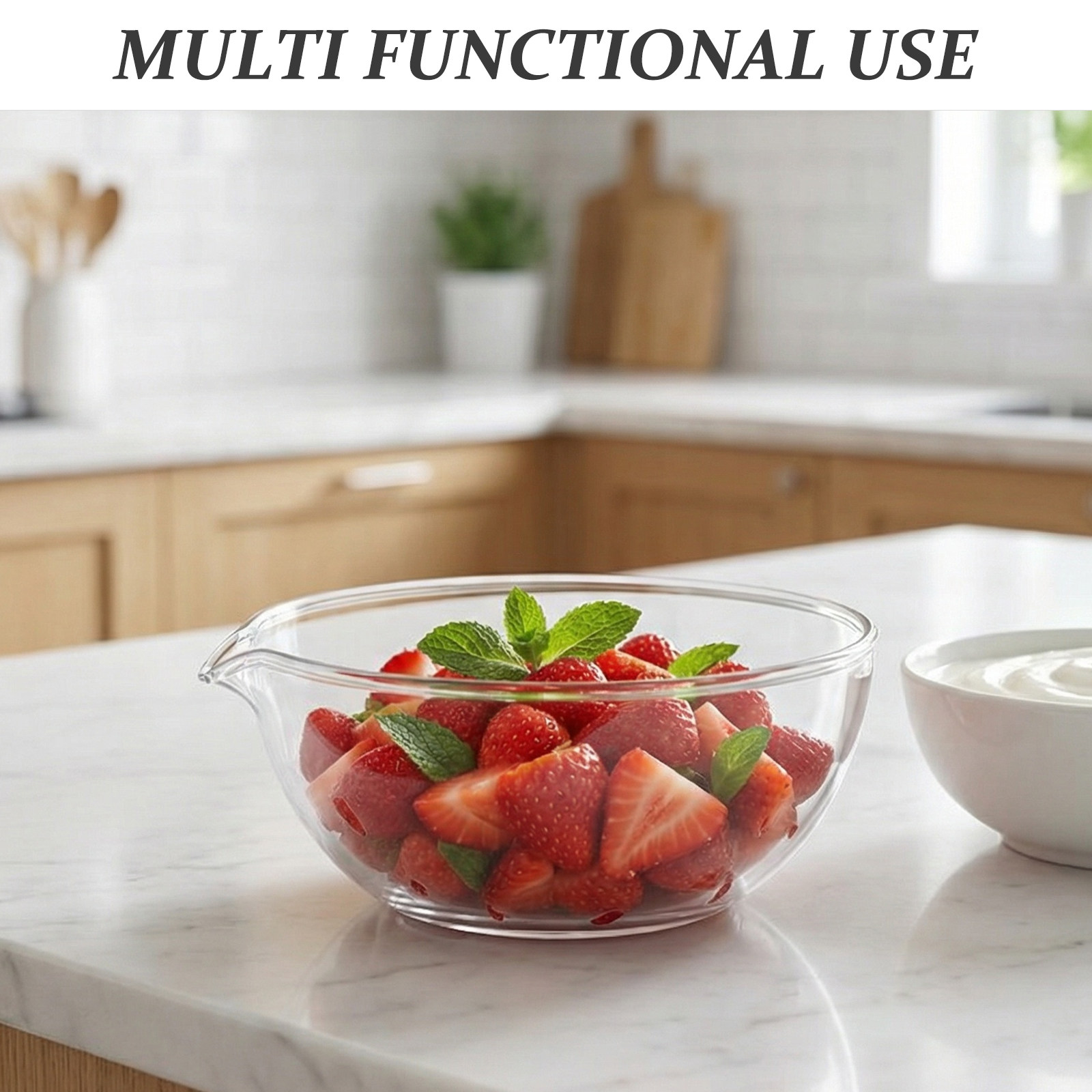 وعاءان زجاجيان شفافان سعة 17 أ - مراجعة Kitchen Baking Bowls وسعره