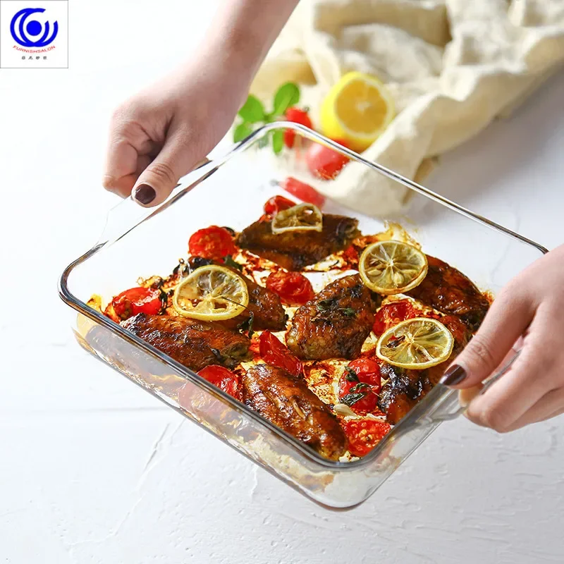 طبق خبز زجاجي مقوى ، طبق أساسي - مراجعة Kitchen Baking Pan Storage وسعره