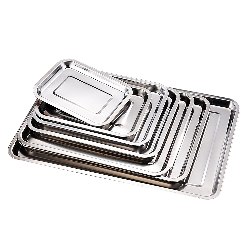 1 قطعة صواني الطعام الفولاذ ال - مراجعة Kitchen Baking Pan Storage وسعره