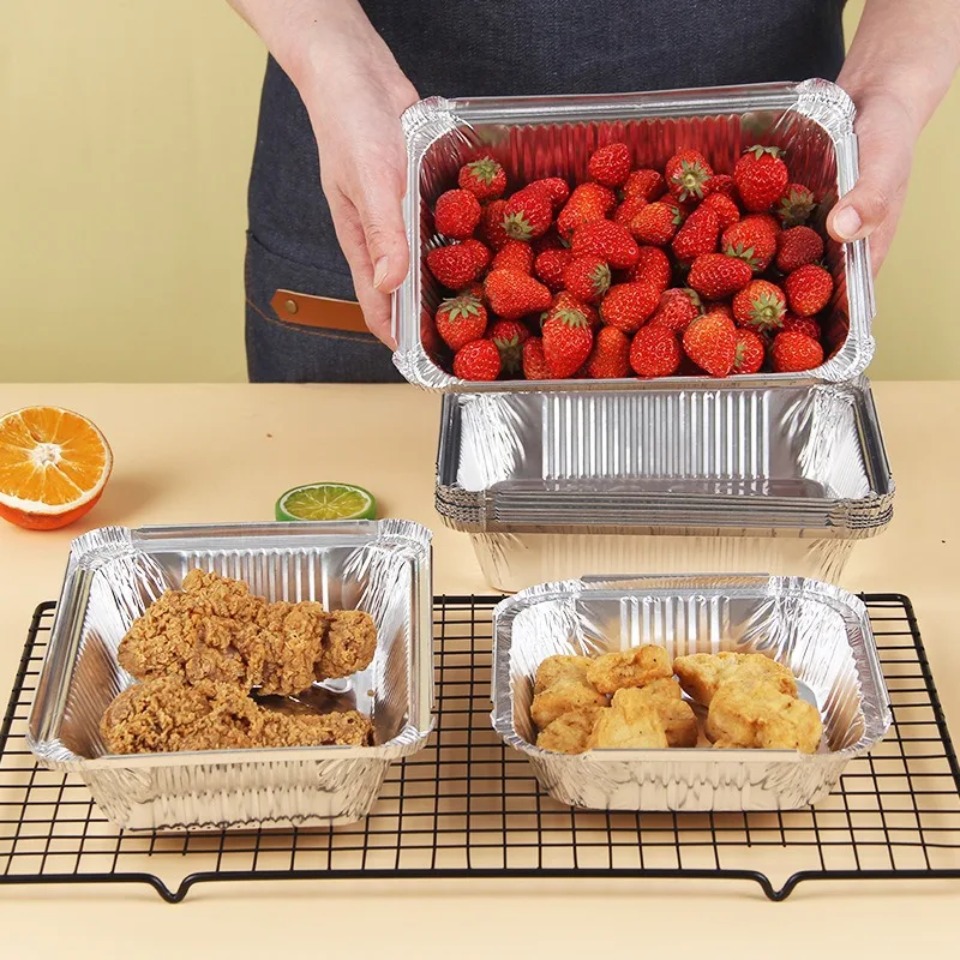 10/20 قطعة صواني ألومنيوم للاس - مراجعة Kitchen Baking Pan Storage وسعره