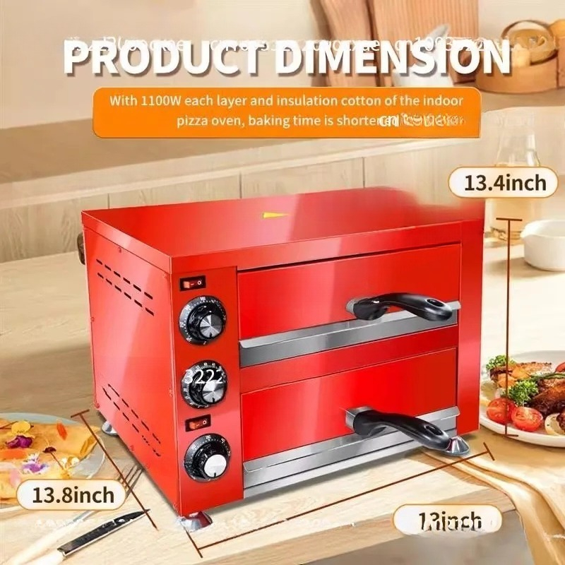 فرن بيتزا منزلي كهربائي للخبز، - مراجعة Commercial Kitchen Baking Oven وسعره